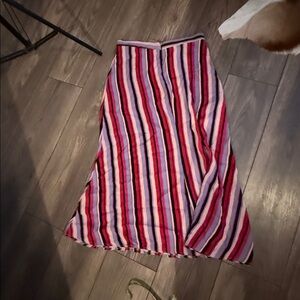 Reformation Multicolor Bea Striped skirt nwt size 10